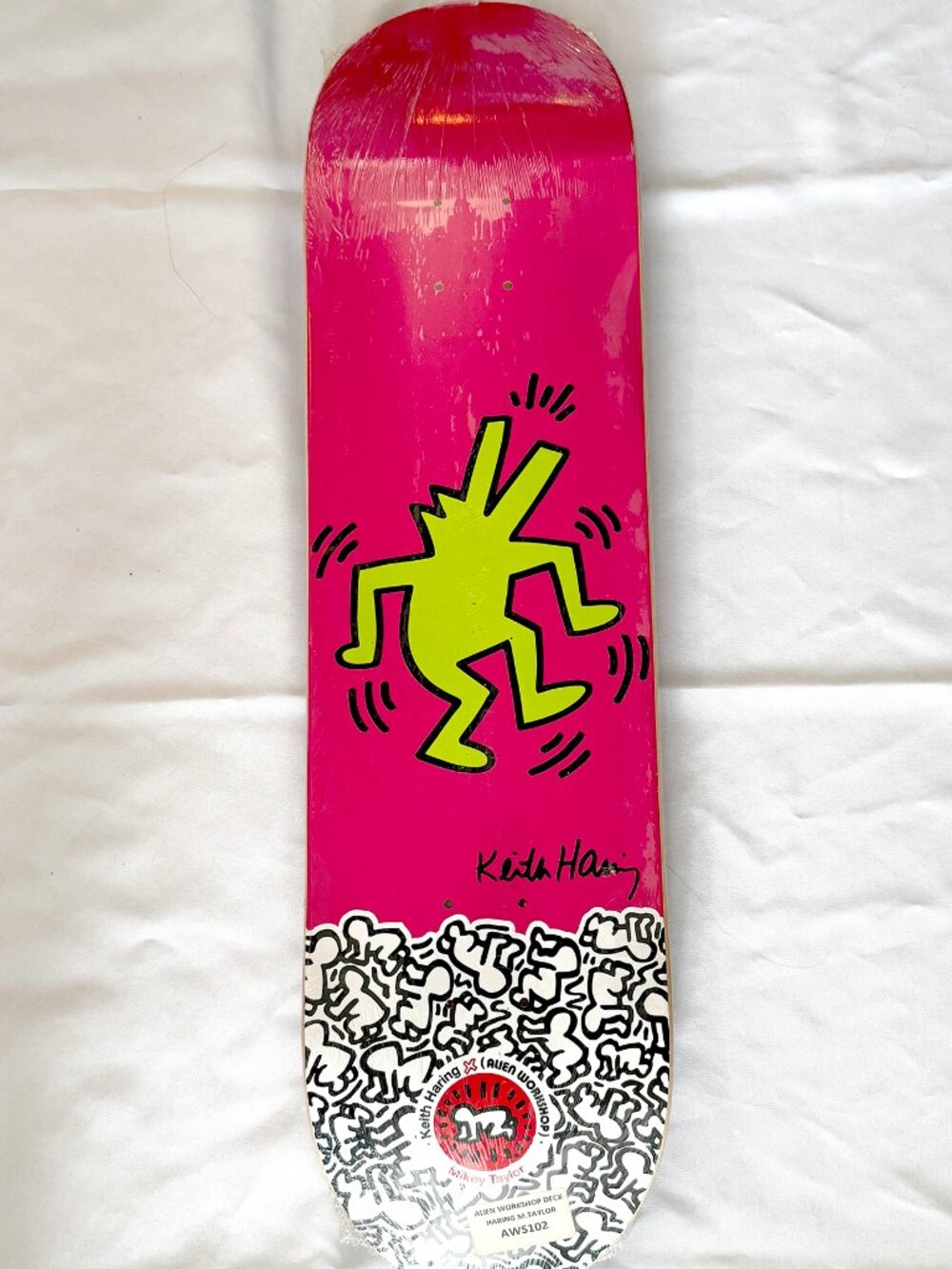 Alien Workshop an Keith Haring Mikey Taylor Skateboard Deck - Size 8.0 - NEW
